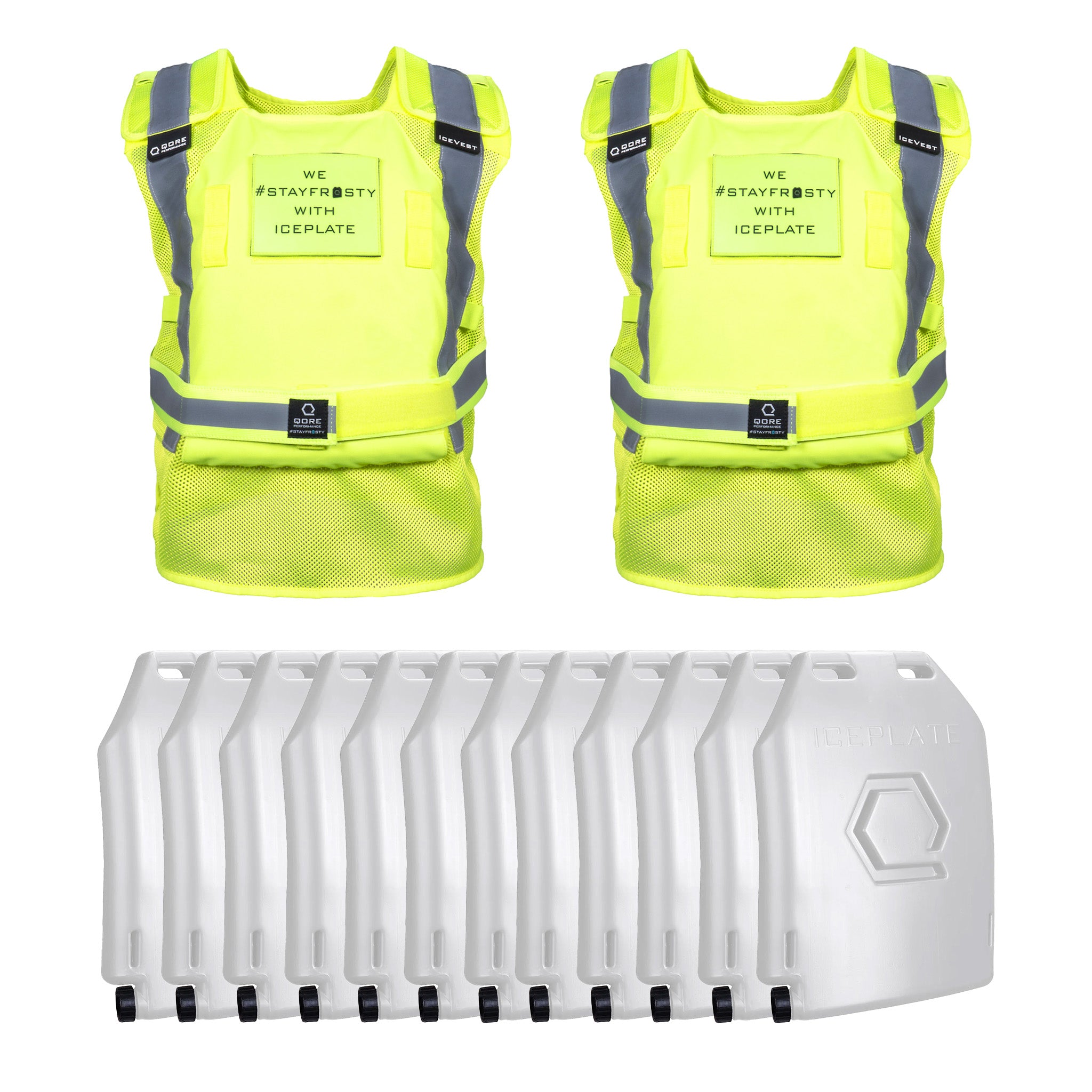 Drive Thru Team Hi Vis Cooling Vest Package | Safety Cooling Vests