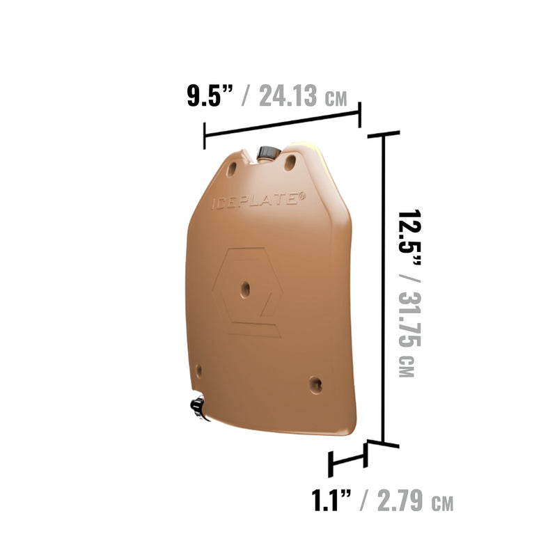 ICEPLATE Gen 3 dimensions: 9.5 inches wide, 12.5 inches high and 1.1 inches deep