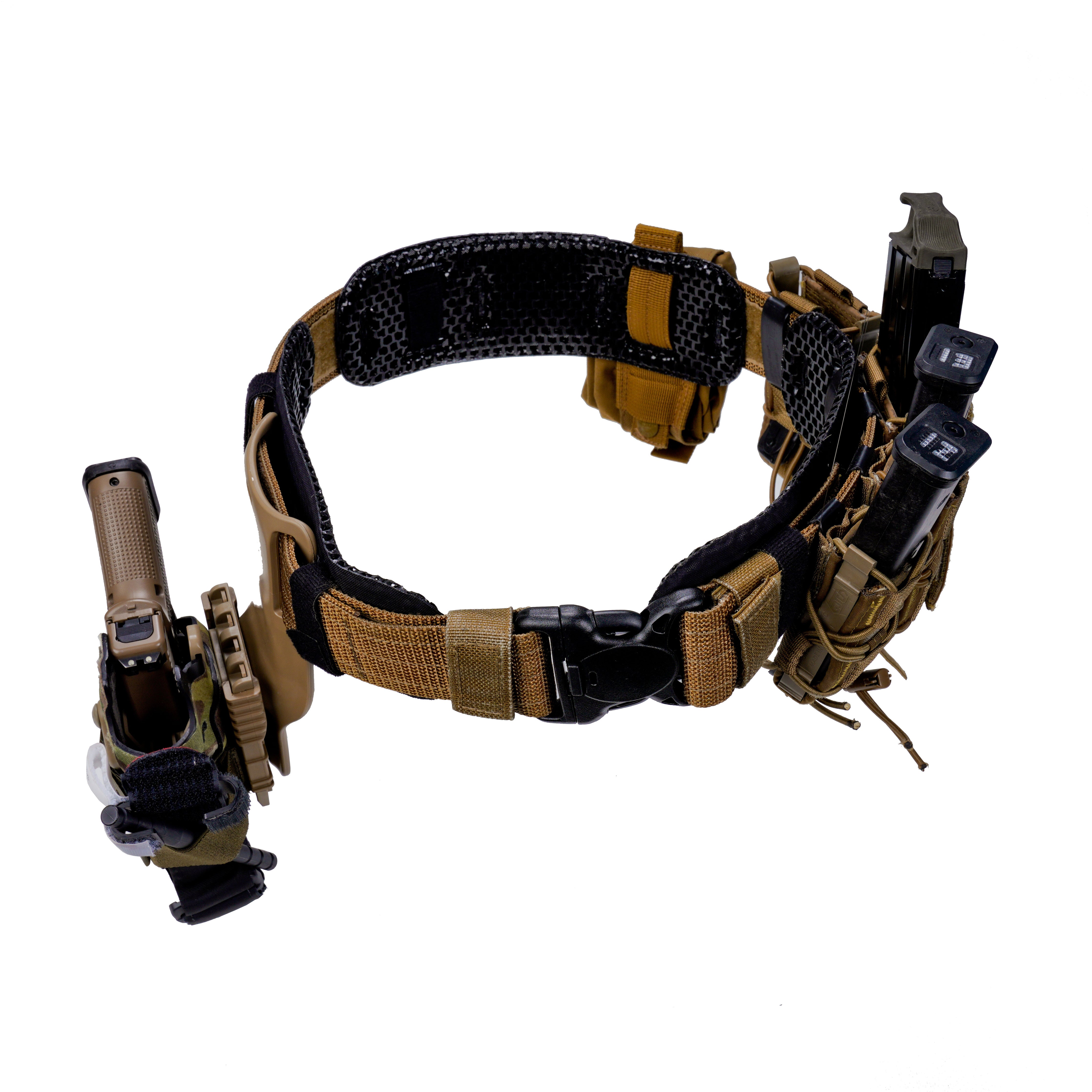 MOLLE belts : Tactical Padded Patrol MOLLE belt - Coyote Brown 