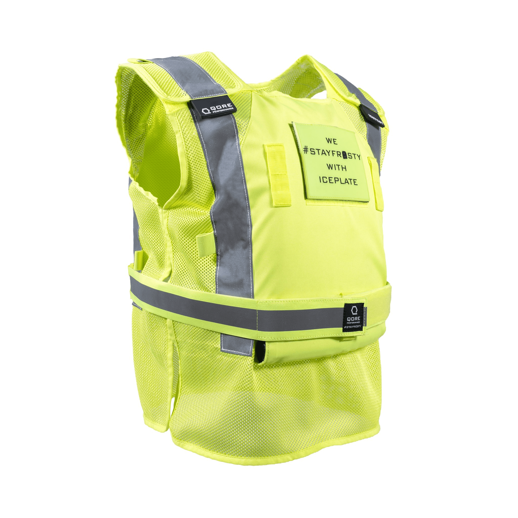 Cooling Safety Vest with 6 Ice Packs - Reflective Vest with Pockets and  Zipper High Visibility Vest for Men Women