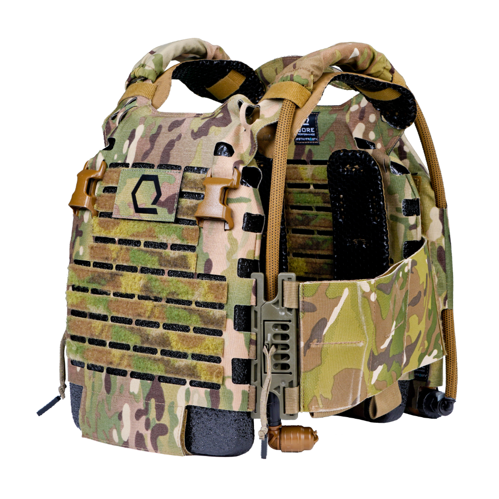 MultiCam IcePlate Sleeve MOLLE plate carrier hydration system for military, SOF, law enforcement
