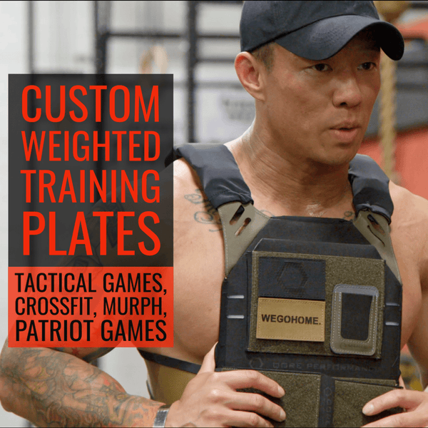 Plaques de poids personnalisées pour les jeux tactiques, Crossfit, Memorial Day Murph, entraînements quotidiens