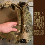 Plate Carrier Hydration Back Panel: How to mount IMS Pro Gen 3 or ICEPLATE® MOLLE Back Panel to the Ferro Concepts Slickster