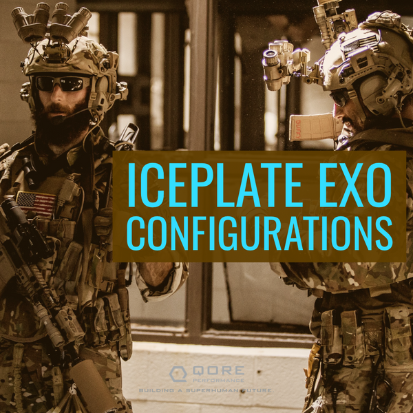 Configurations de porte-plaques pour IcePlate EXO® : Assaulter, Reccee, CBRN/MOPP/HAZMAT, Crossfit/Training/Fitness