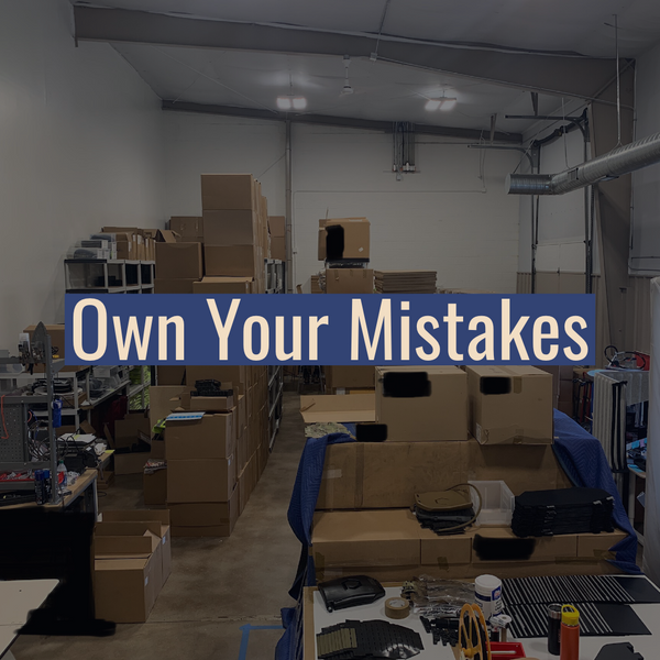 Own Your Mistakes