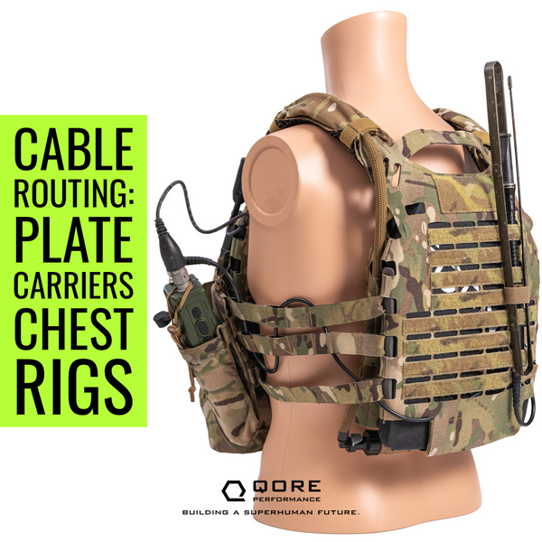Commo Routing and Cable Management for Plate Carriers, Chest Rigs, Wildland Firefighting (MIL, LE, Civilian, Fire/EMS)