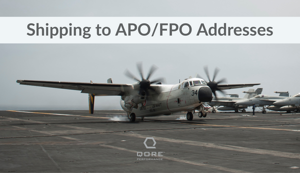 How do I ship to an APO/FPO address? Does Qore Performance® ship to APO/FPO addresses?