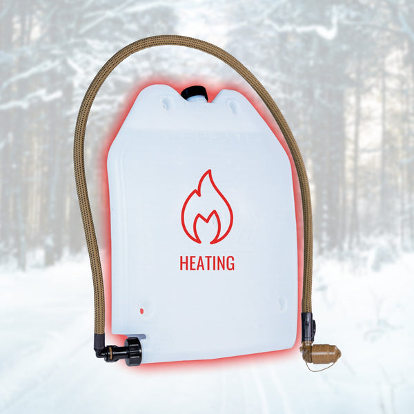 Im Winter warm bleiben: IcePlate® Classic und IcePlate® Curve mit heißem Wasser füllen