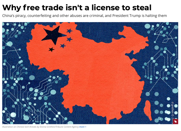 Free Trade and Intellectual Property Theft: a perspective on US/China relations