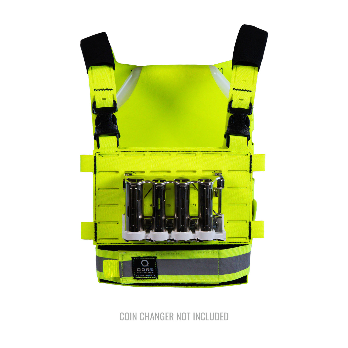 ICEPLATE® CashVest™ (QSR/Drive-Thru Specific Cooling, Heating and Hydration Safety Vest with 360° HiVis))