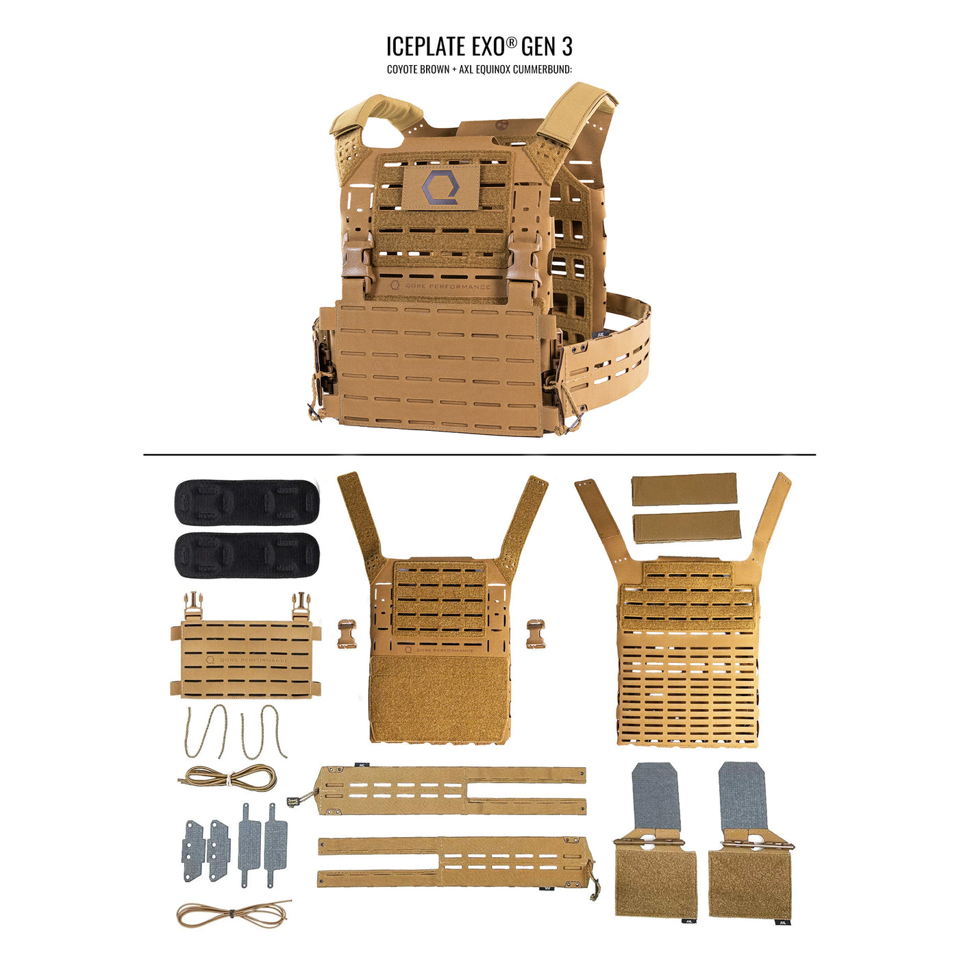 ICEPLATE EXO® Gen 3 Ultralight Minimalist Plate Carrier