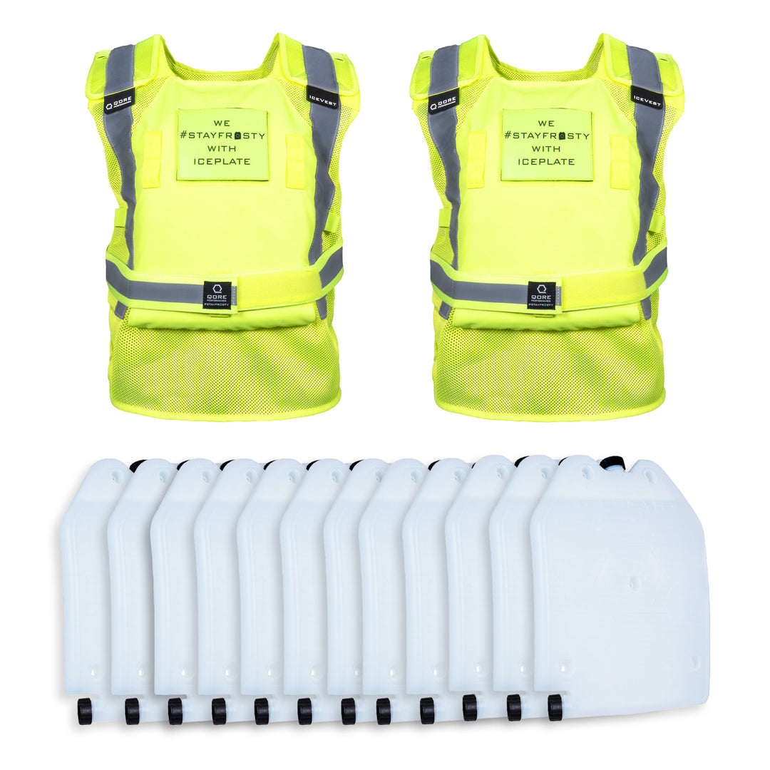 Drive Thru Team Hi Vis Cooling Vest Package | Safety Cooling Vests