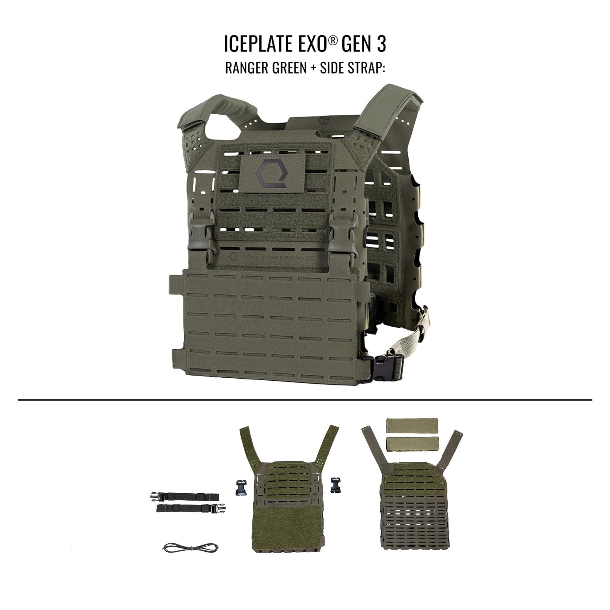 ICEPLATE EXO® Gen 3 Ultralight Minimalist Plate Carrier - ICEPLATE EXO® Laminate Final Run (REGEN)