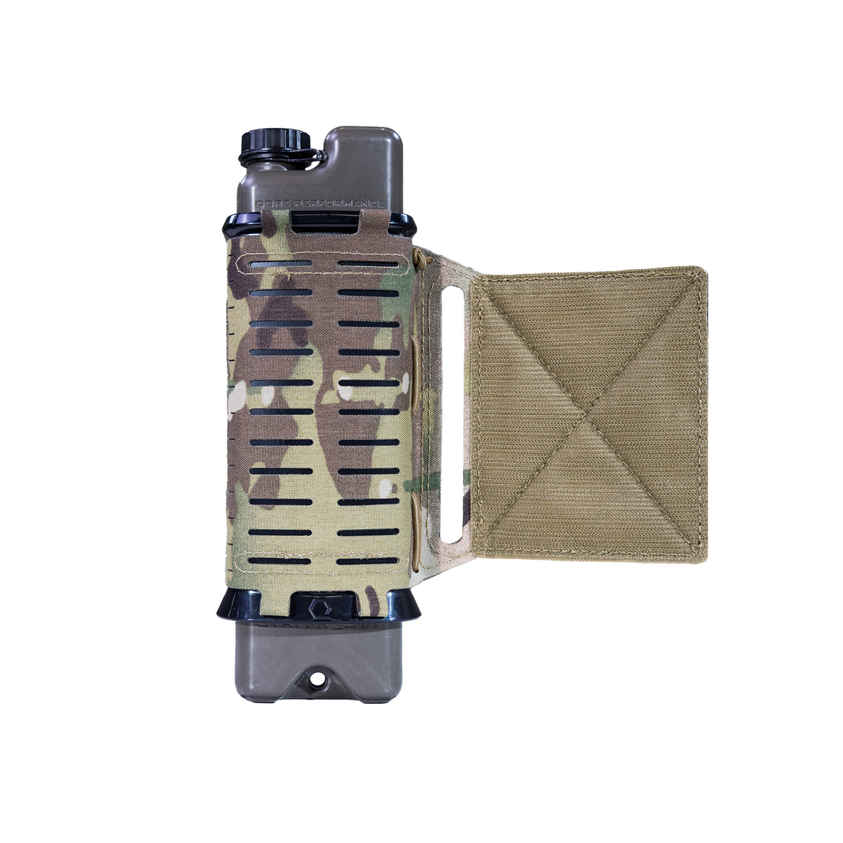 Close-up of ICEFLASK® Closed Cap with tether, variant holster image