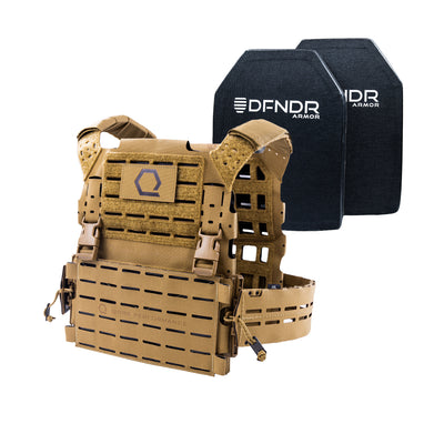 ICEPLATE EXO® Gen 3 DFNDR Level III+ C Armor Package (Includes 2 x DFNDR Armor Rifle Rated Hard Plates)
