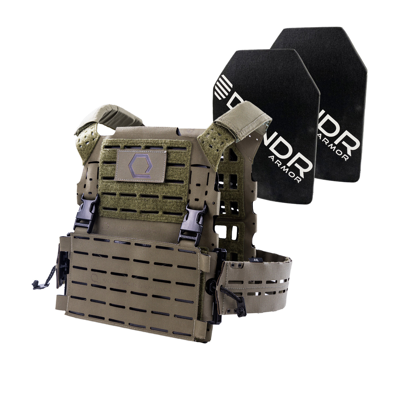 Ensemble d'armure IcePlate EXO® DFNDR de niveau IV (comprend 2 x plaques rigides pour fusil blindé DFNDR)