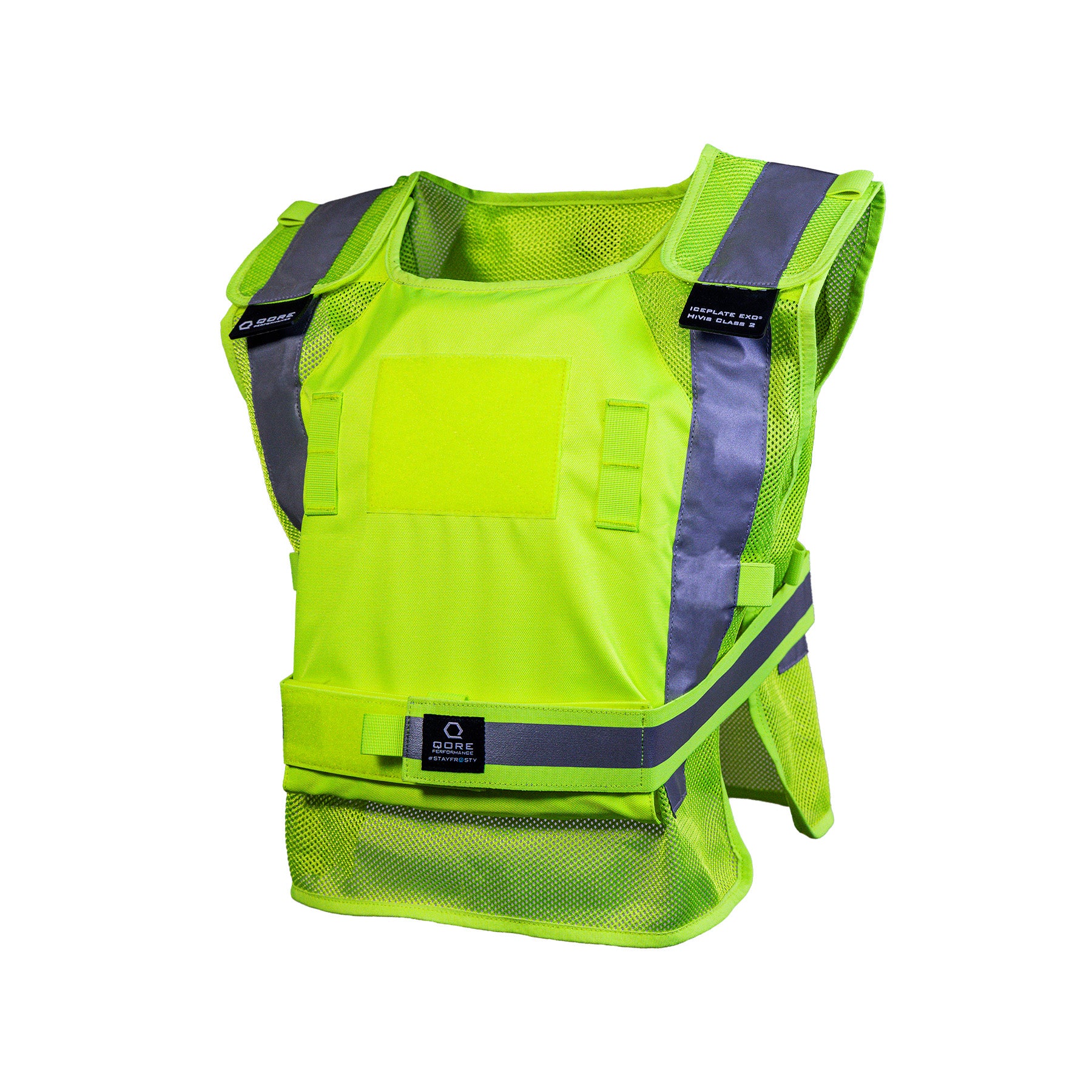 THANKO Water Cooling Vest Lite イエロー ICEPLATE EXO® HiVis Cooling, Heating, & Hydration Safety Vest