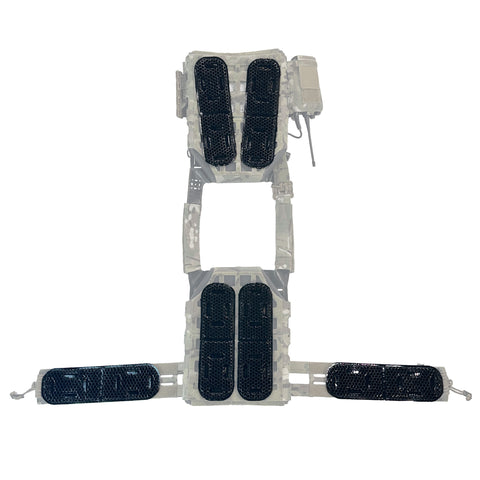 Six-pack of ICEVENTS Classic ventilation pontoons in Obsidian Black