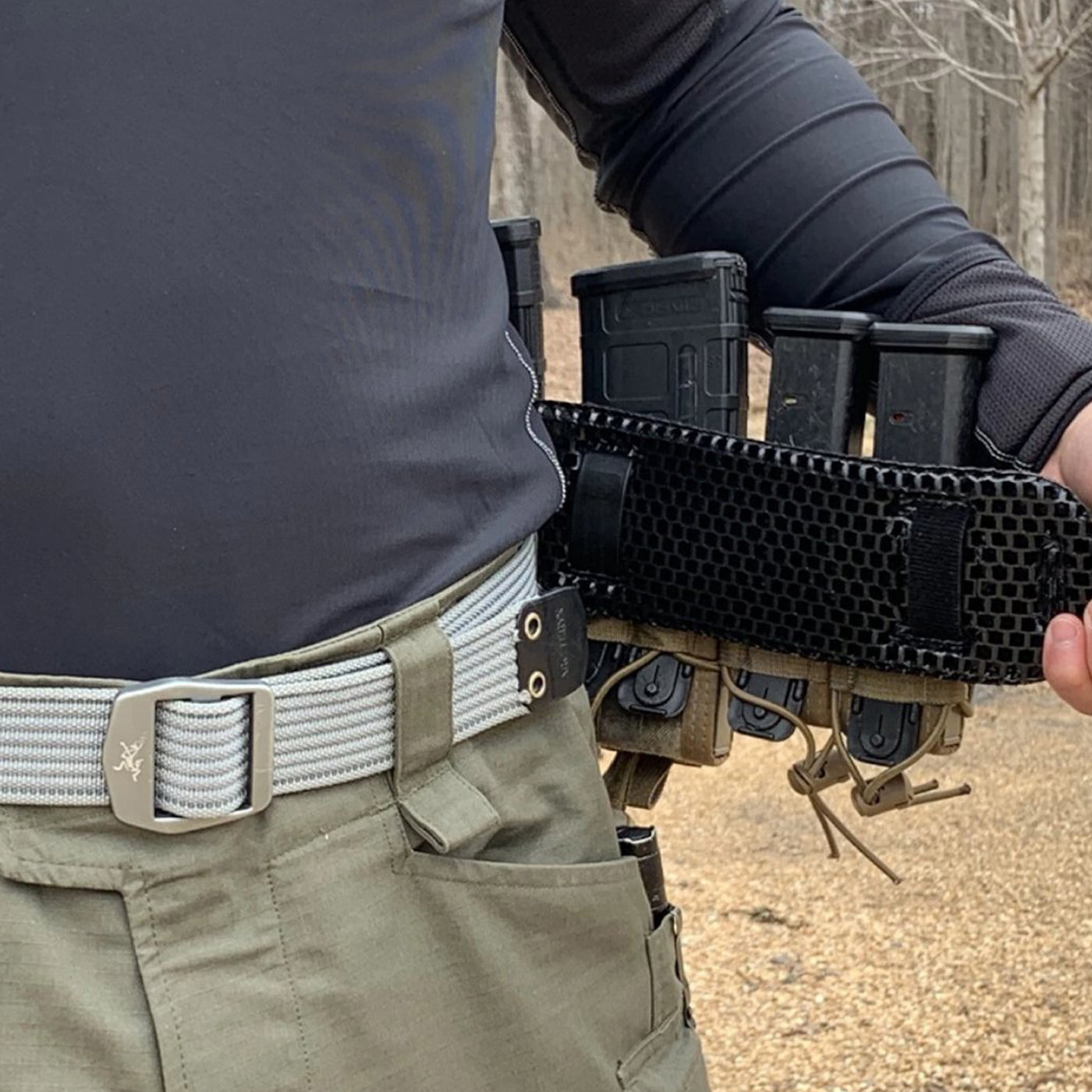ICEVENTS® High Mobility Aero or Classic Ventilated Gun Belt Pads (PowerMesh backing)