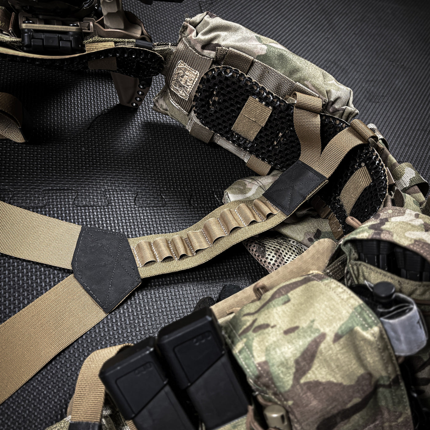 ICEVENTS® High Mobility Aero or Classic Ventilated Gun Belt Pads (PowerMesh backing)