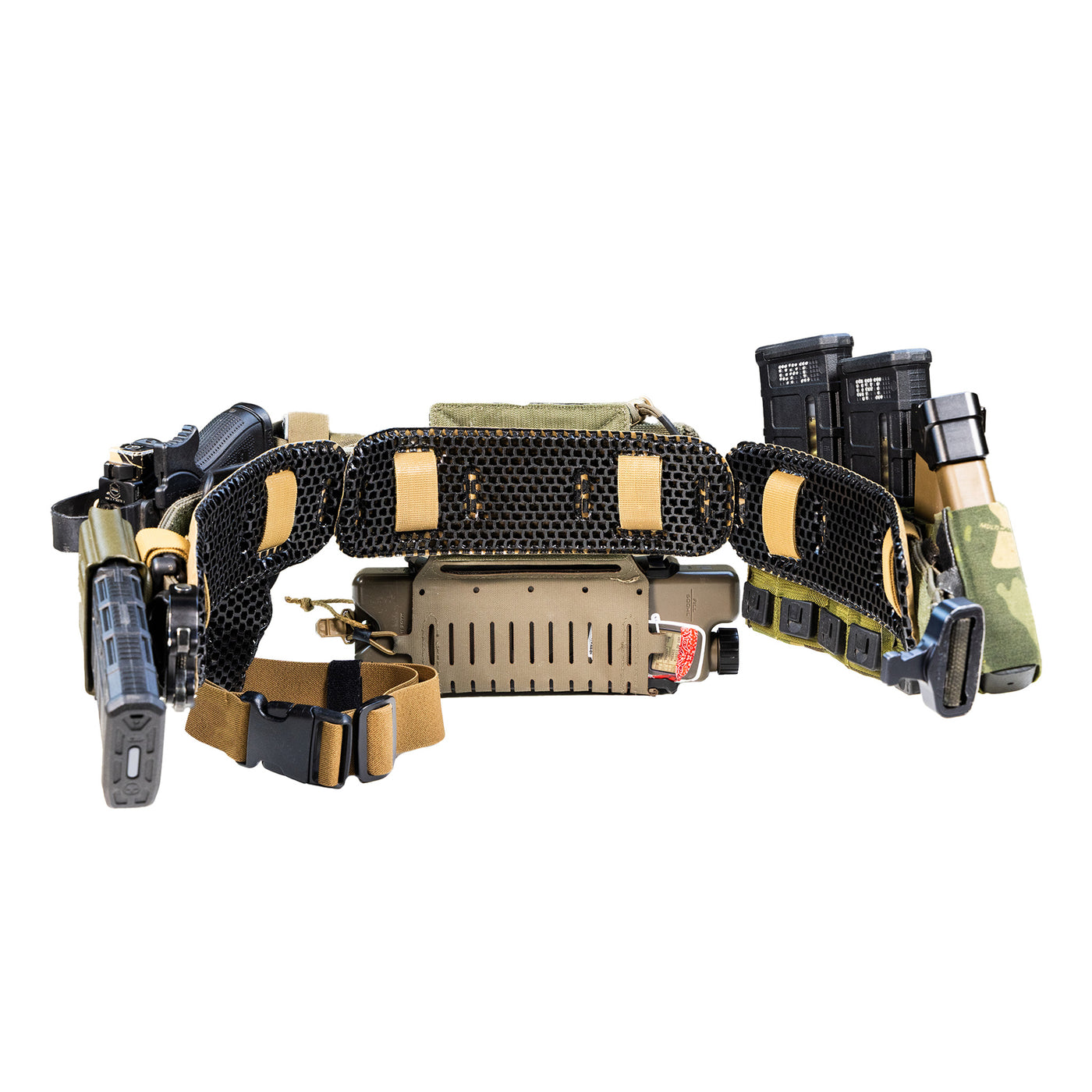 ICEVENTS® High Mobility Aero or Classic Ventilated Gun Belt Pads (PowerMesh backing)