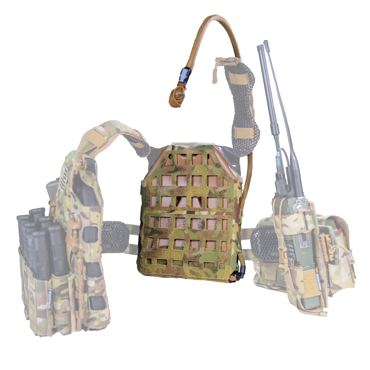 IMS Pro Gen 3 Combo mounted inside ICEPLATE EXO Gen 3 plate carrier, MultiCam