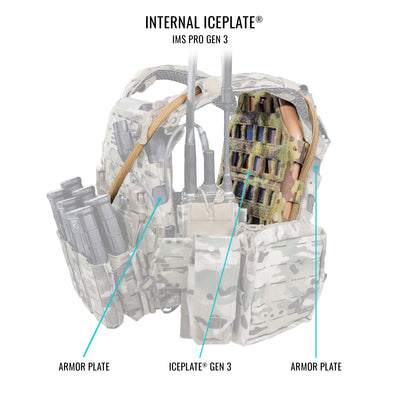 IMS Pro Gen 3 Combo (External or Internal MOLLE Plate Carrier Hydration Pack with Cooling and Heating)