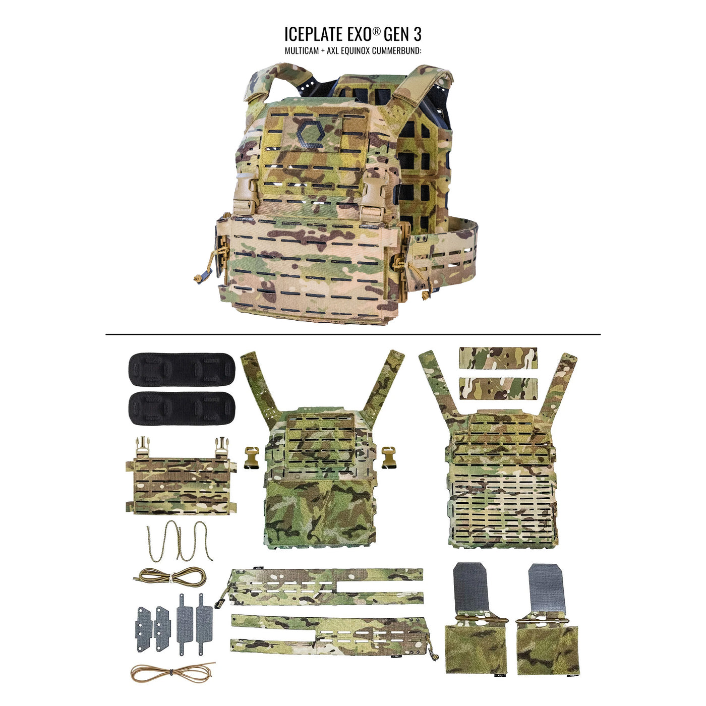 ICEPLATE EXO® Gen 3 Ultralight Minimalist Plate Carrier