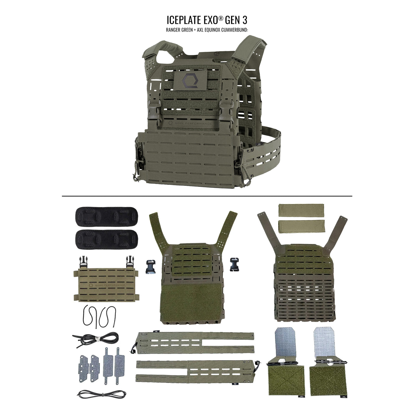 ICEPLATE EXO® Gen 3 Ultralight Minimalist Plate Carrier