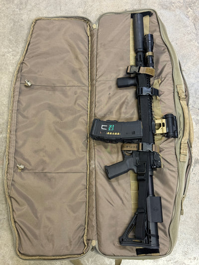 MOLLE Velcro Straps are perfect for securing guns in soft rifle cases like this one from 5.11 Tactical