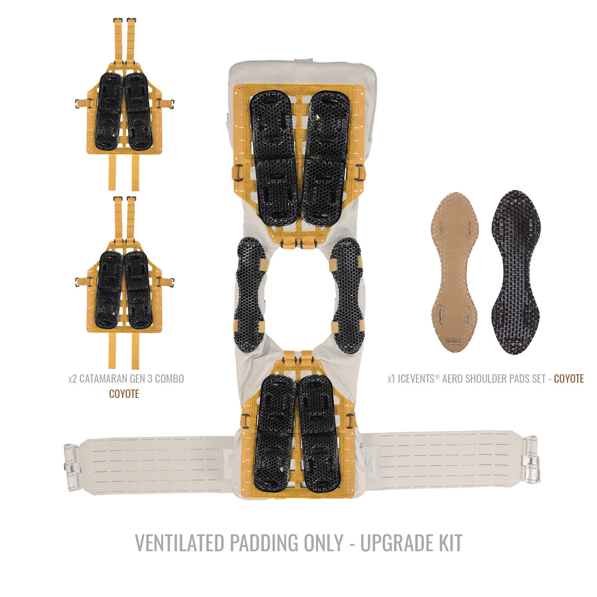 Universal Plate Carrier Ventilation Upgrade Kit - CATAMARAN Gen 3 + ICEVENTS®