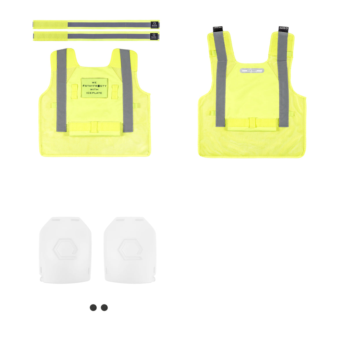ICEPLATE EXO® HiVis Class 2 Cooling / Heating / Hydration Safety Vest