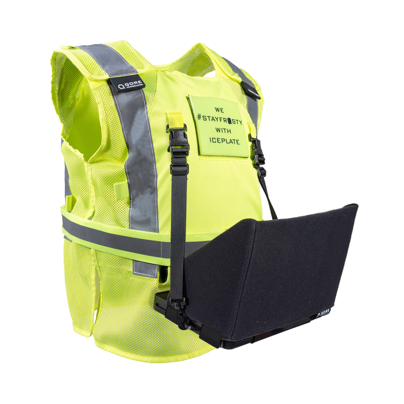 Cooling Safety Vest with 6 Ice Packs - Reflective Vest with Pockets and  Zipper High Visibility Vest for Men Women