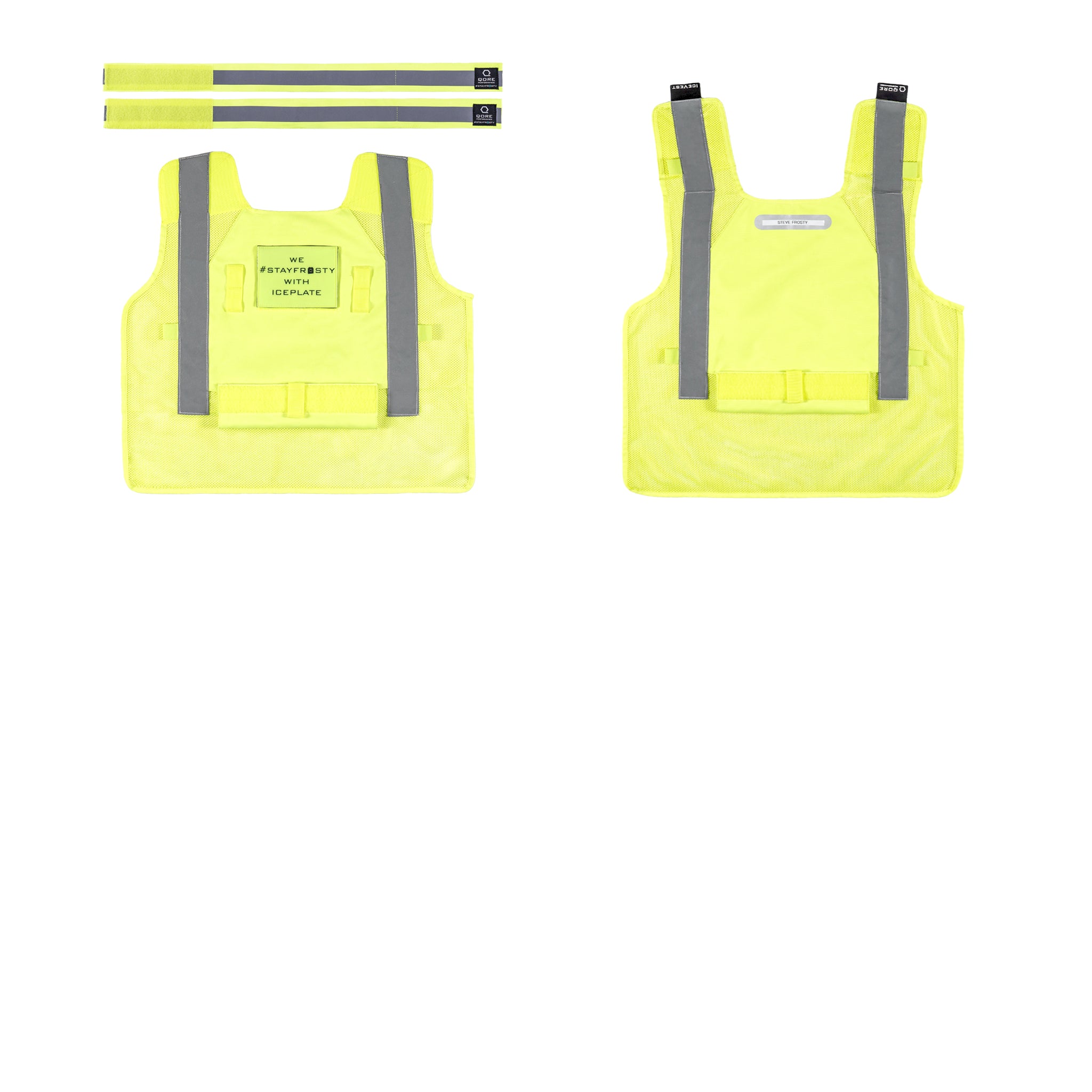 ICEPLATE EXO® HiVis Cooling, Heating, & Hydration Safety Vest