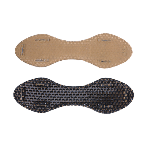 Two ICEVENTS Aero shoulder pads in Coyote Brown on transparent background.