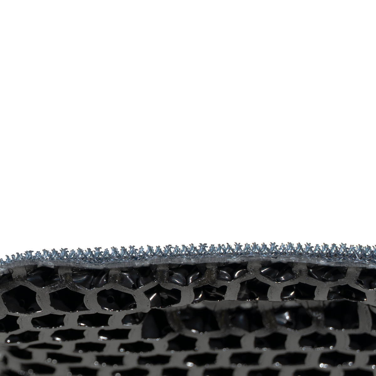 Close-up of Velcro hook backing permanently bonded to ICEVENTS pad