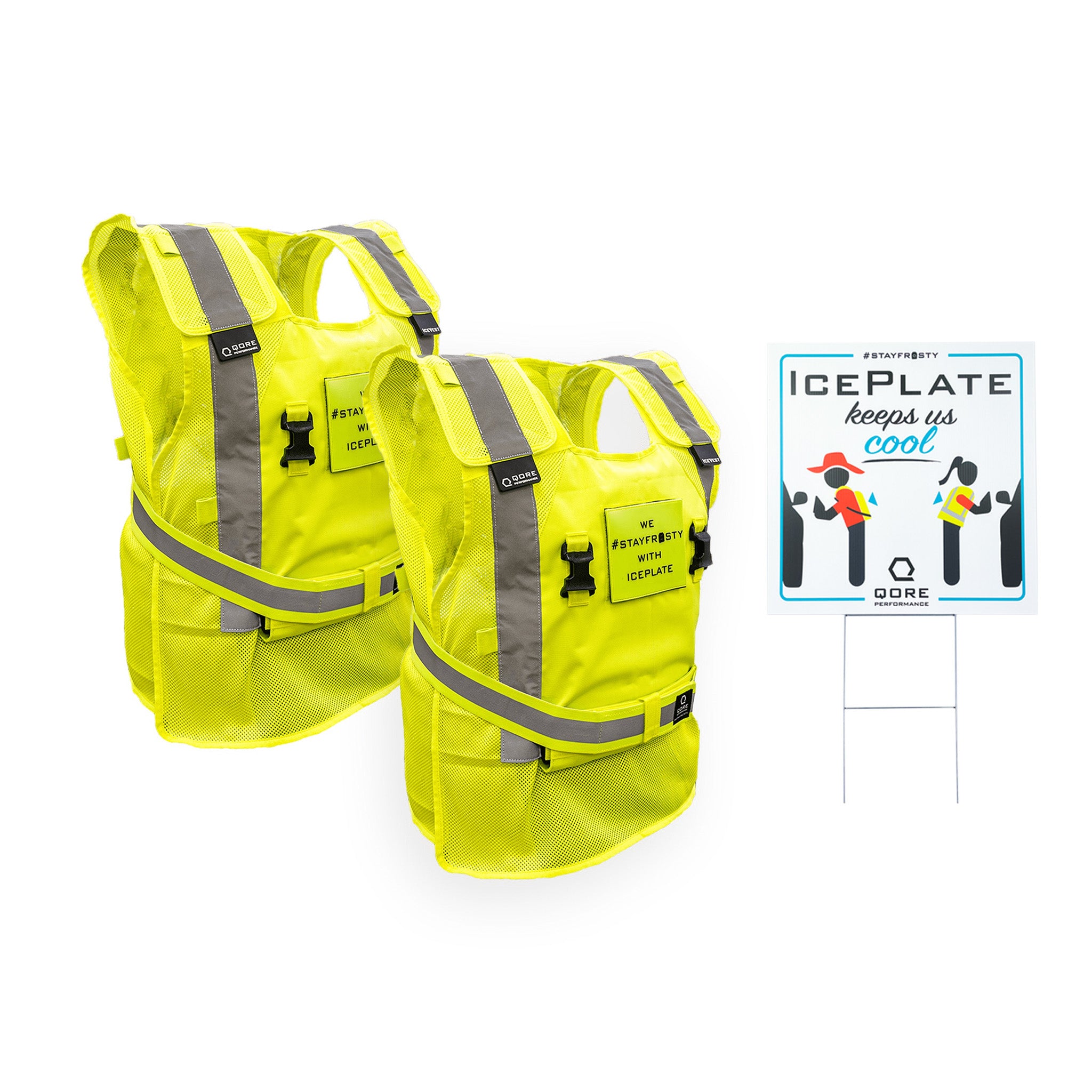 Drive Thru Team Hi Vis Cooling Vest Package | Safety Cooling Vests