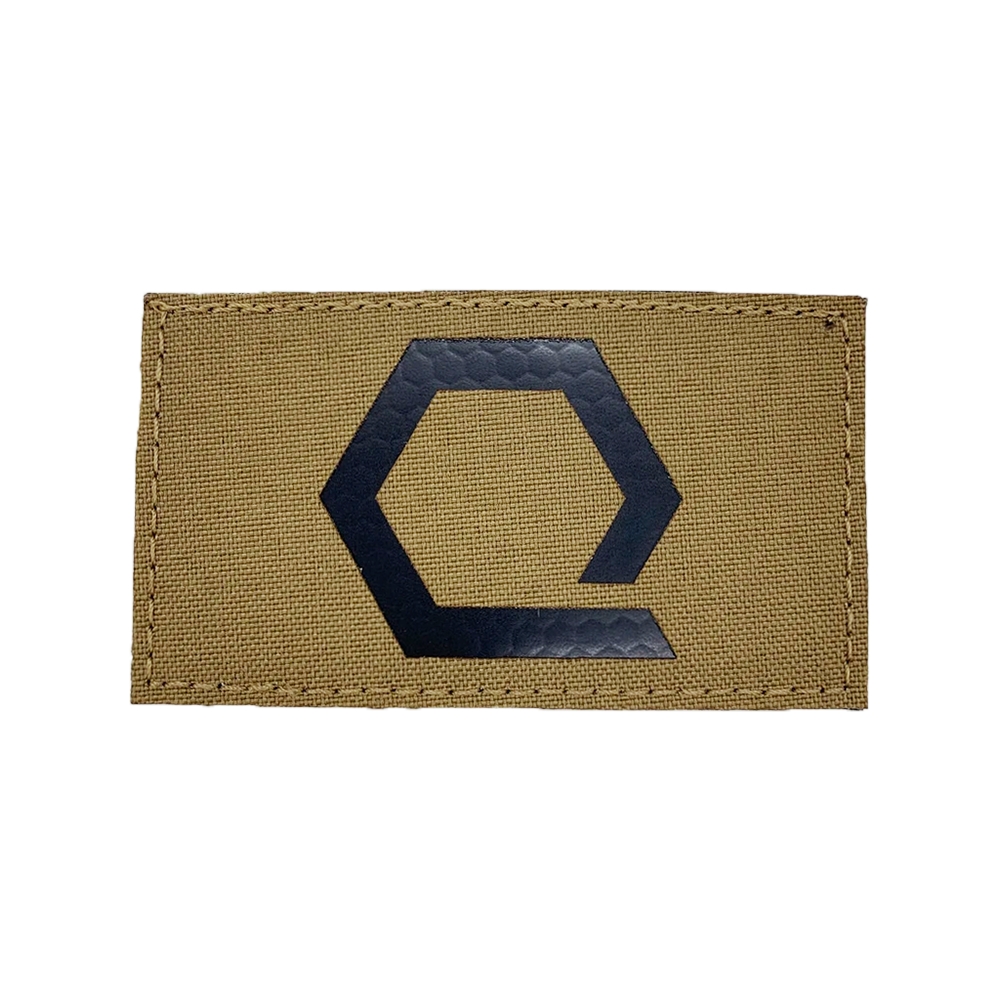 Q-Hex IR Velcro Patch in Coyote.