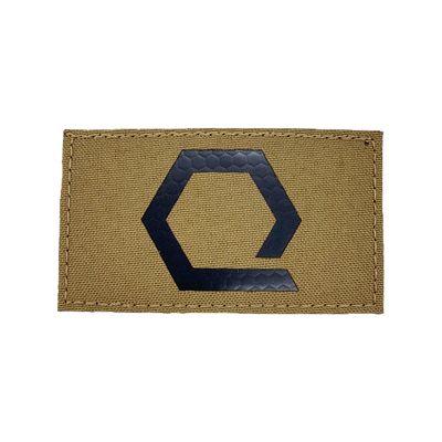 Q-Hex IR Velcro Patch in Coyote.