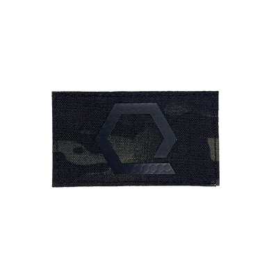 Q-Hex IR Velcro Patch in MultiCam Black.