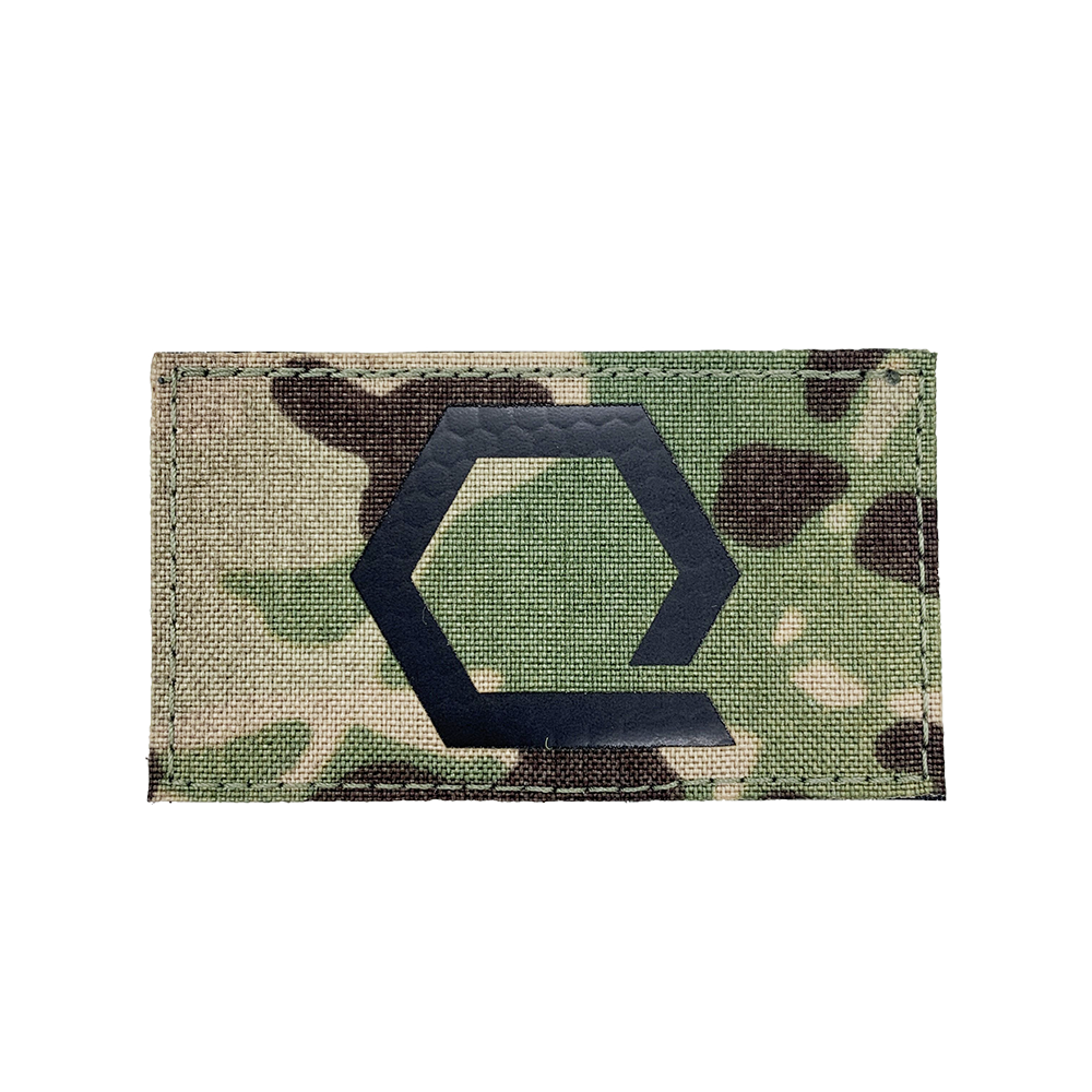Q-Hex IR Velcro Patch in MultiCam.